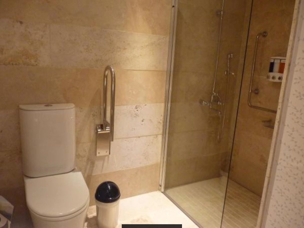 standard double room, 1 double or 2 single beds, garden view | bathroom | shower, free toiletries, hair dryer, bathrobes