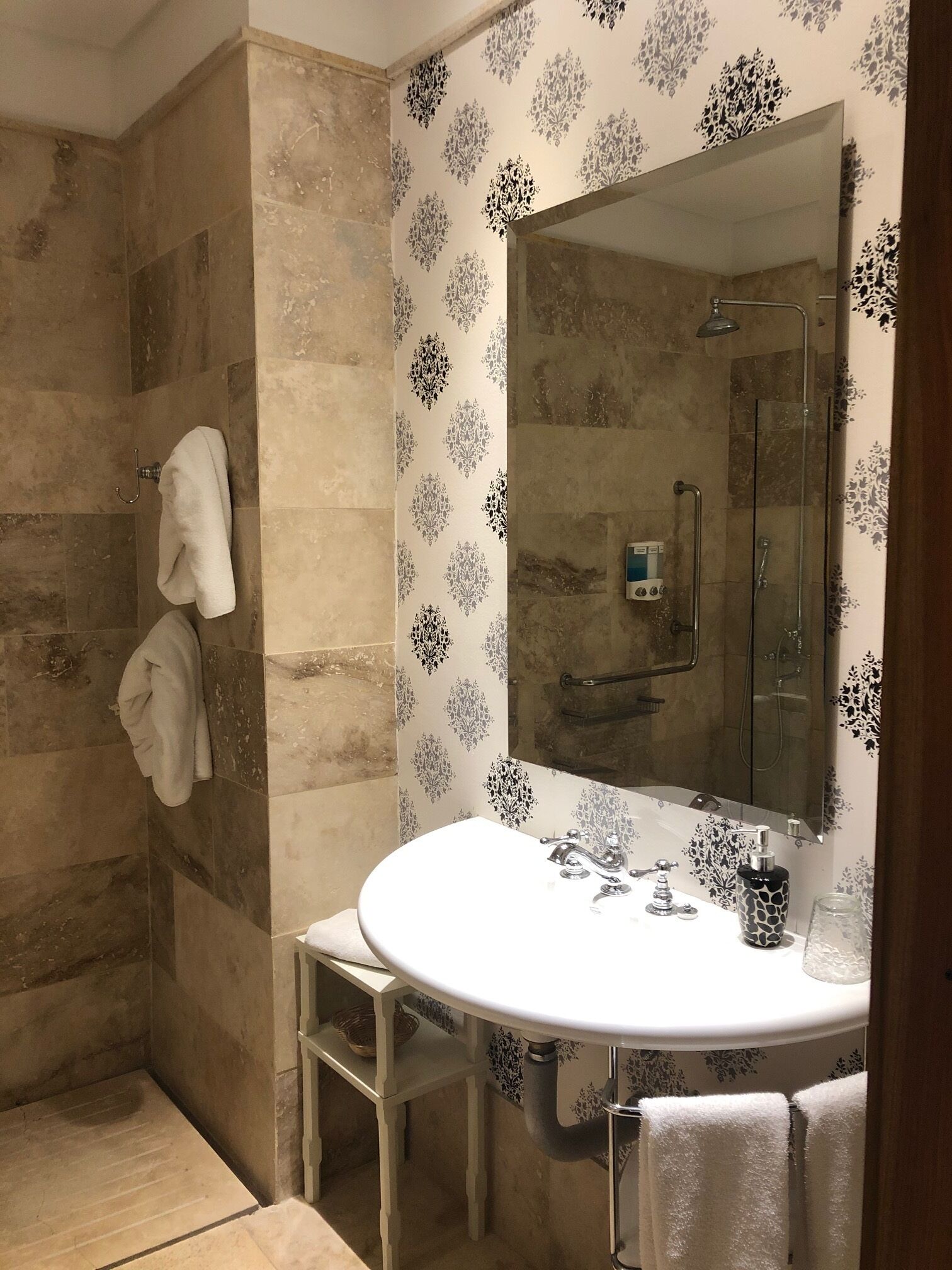 standard triple room, multiple beds, garden view | view from room