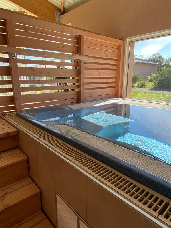 Indoor pool, a heated pool