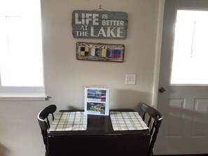 Dining - Little Blue Bungalow: Snowmobile, Ski, or Snuggle – All Roads Lead Here (Gowen)