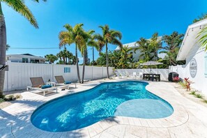 Et oppvarmet basseng