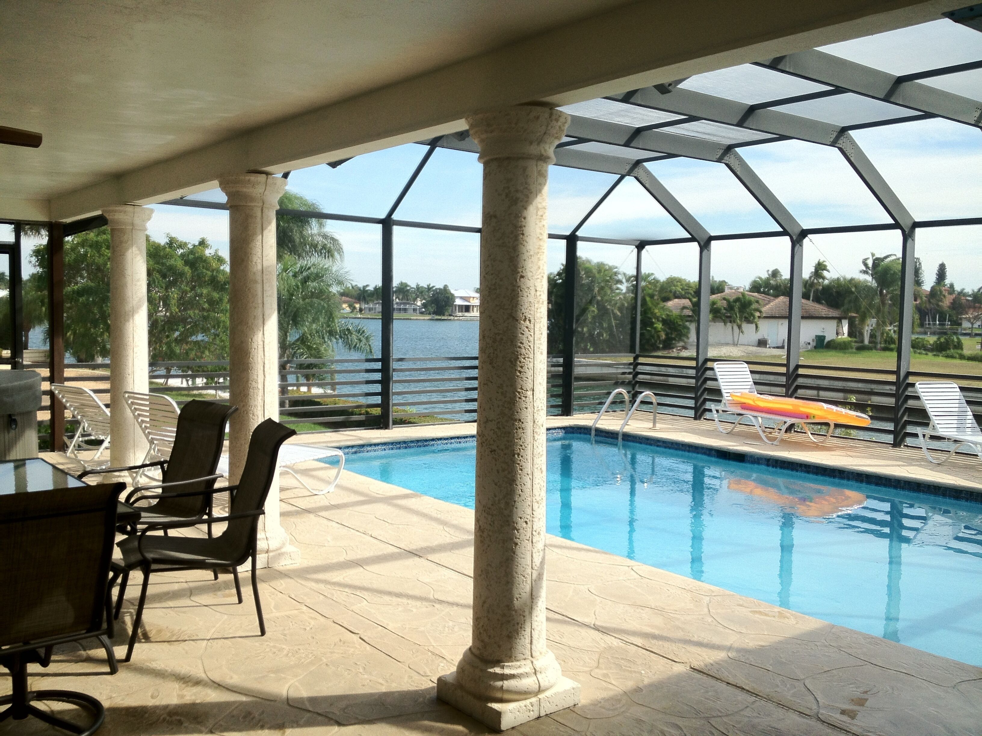 Piscine extérieure, piscine chauffée
