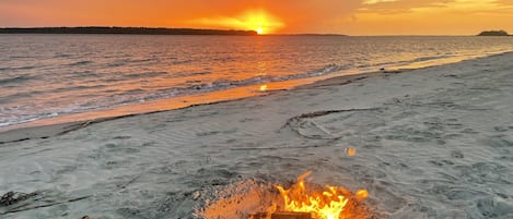 On the beach