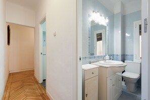 Shower, hair dryer