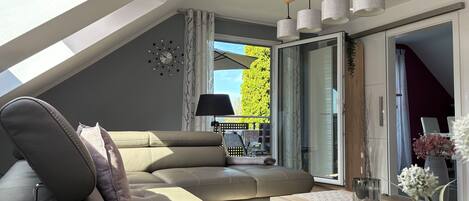 Smart TV, table football, books, music library