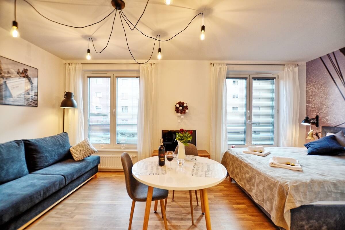 Appartement Deluxe (Tartaczna Deluxe Apartment) | Fer et planche à repasser, lits bébé (gratuits), Wi-Fi gratuit