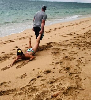 Sun loungers, beach towels