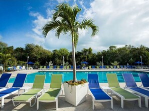 A heated pool