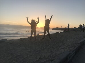 Nära stranden och strandhanddukar