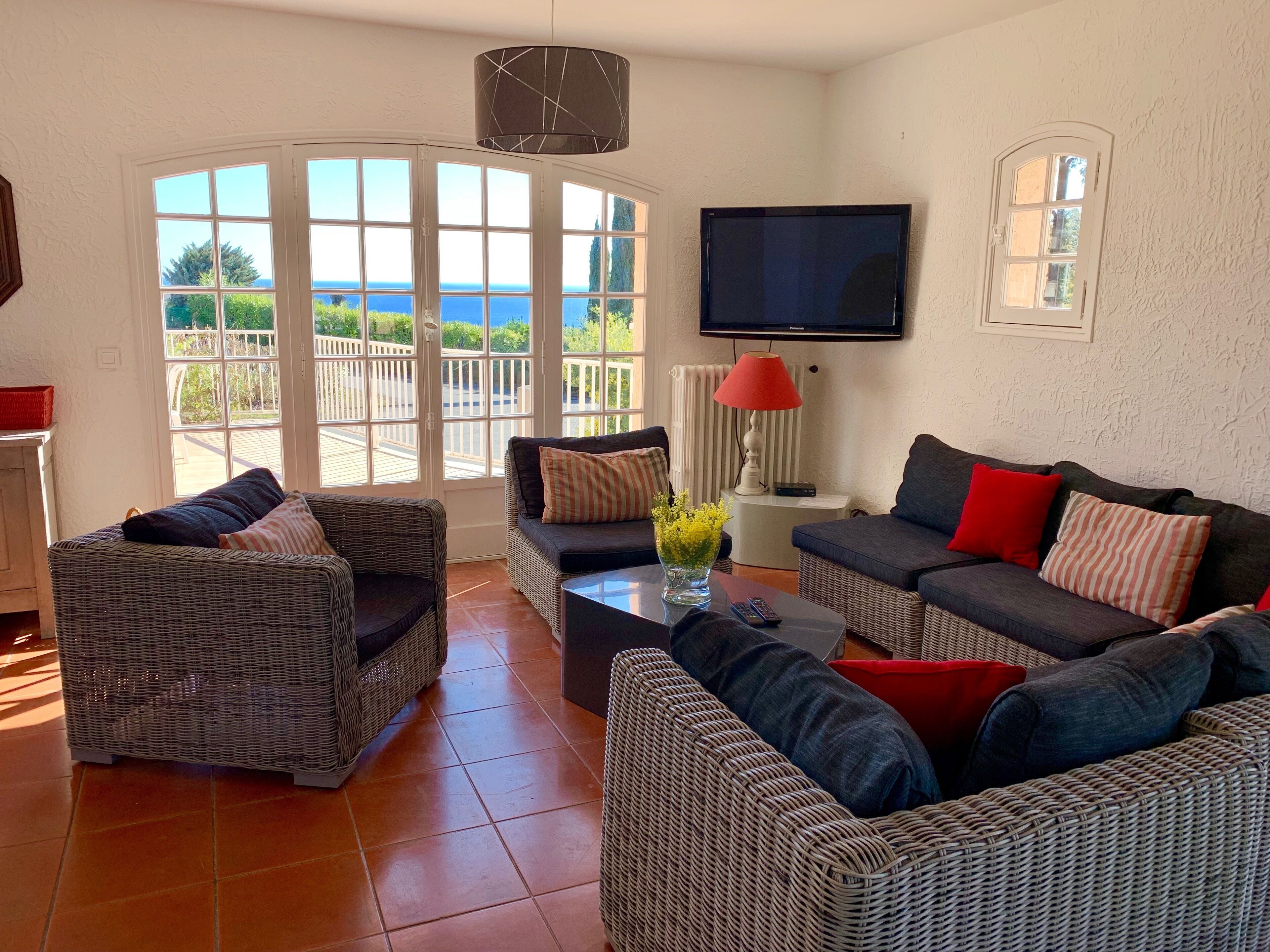 TV, fireplace, DVD player, books