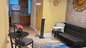 TV, DVD player, stereo