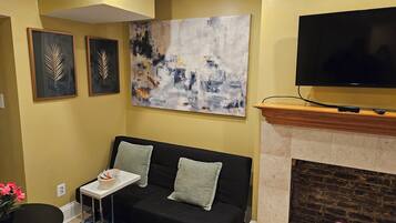 TV, DVD player, stereo