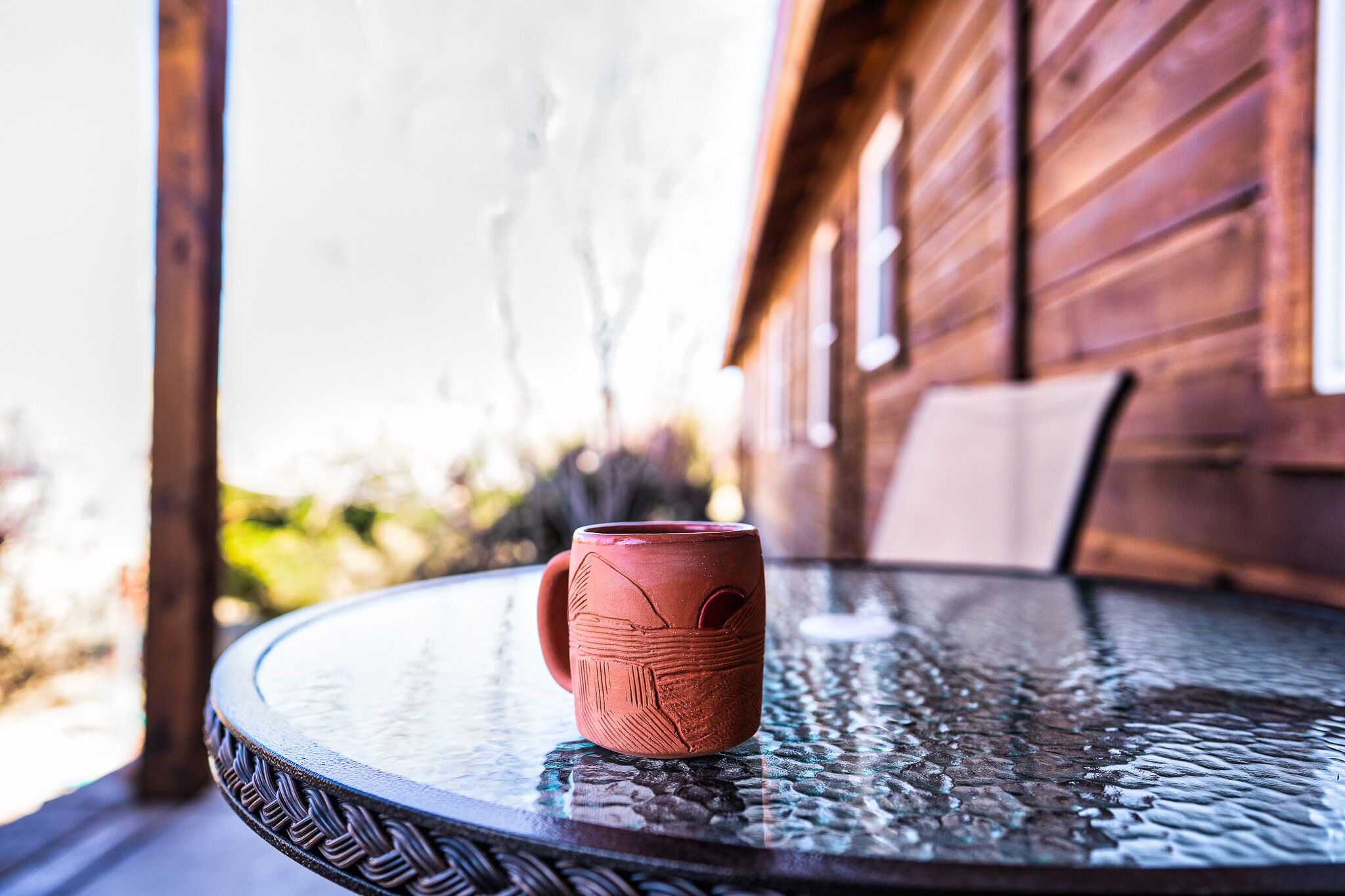 Enkeltrom – deluxe, 1 kingsize-seng, terrasse, ørkenutsikt (Cottonwood Room) | Terrasse/patio