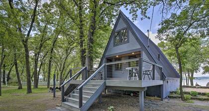 Lake Pepin Cottage frente al lago w / cubierta-pasos a la playa