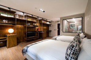 Ropa de cama de alta calidad y artículos del minibar gratis 