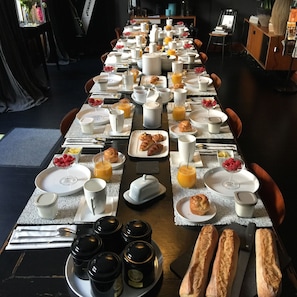 Petit-déjeuner continental compris tous les jours