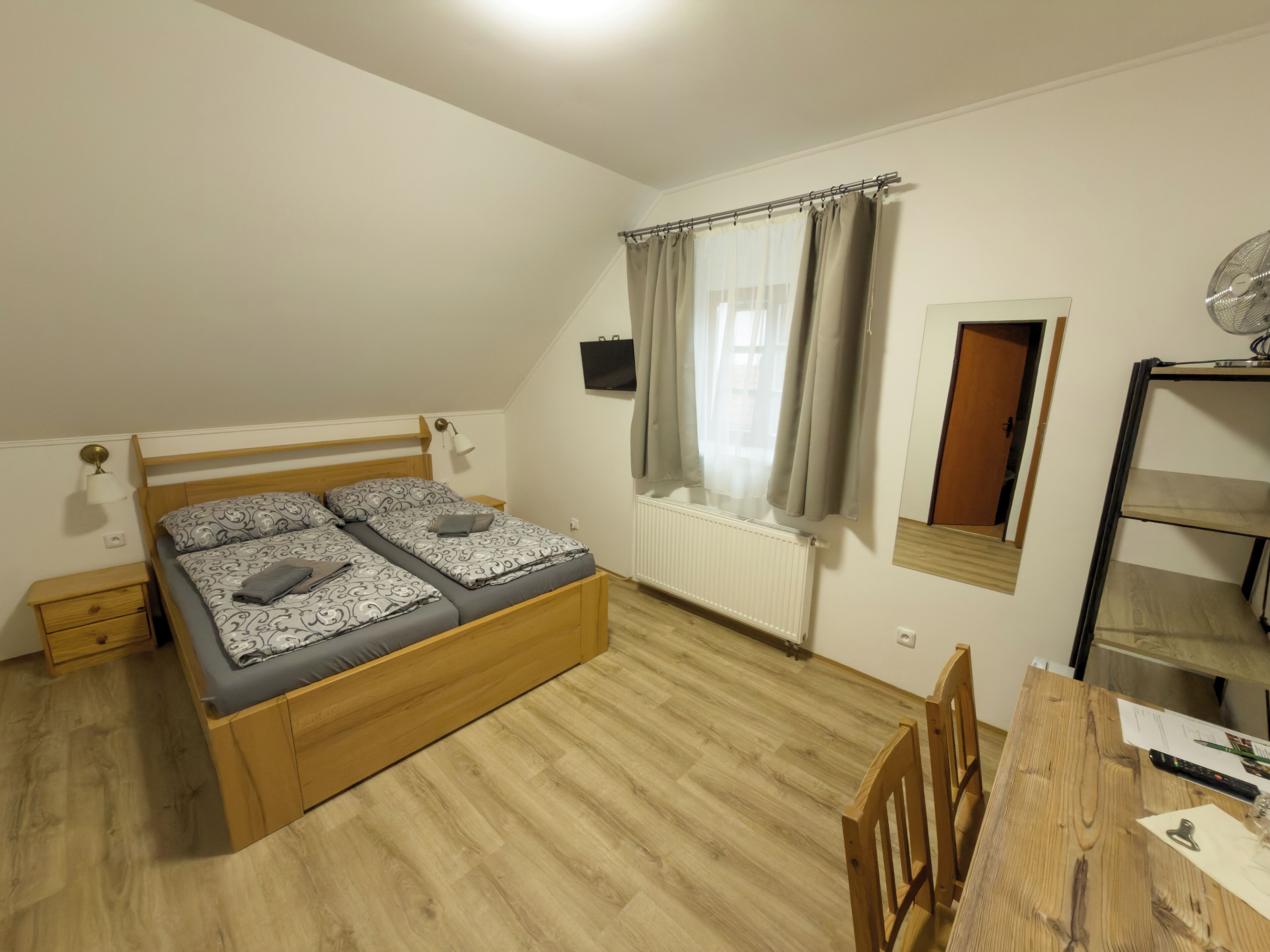 Basic Double Room | Desk, blackout drapes, free WiFi, bed sheets