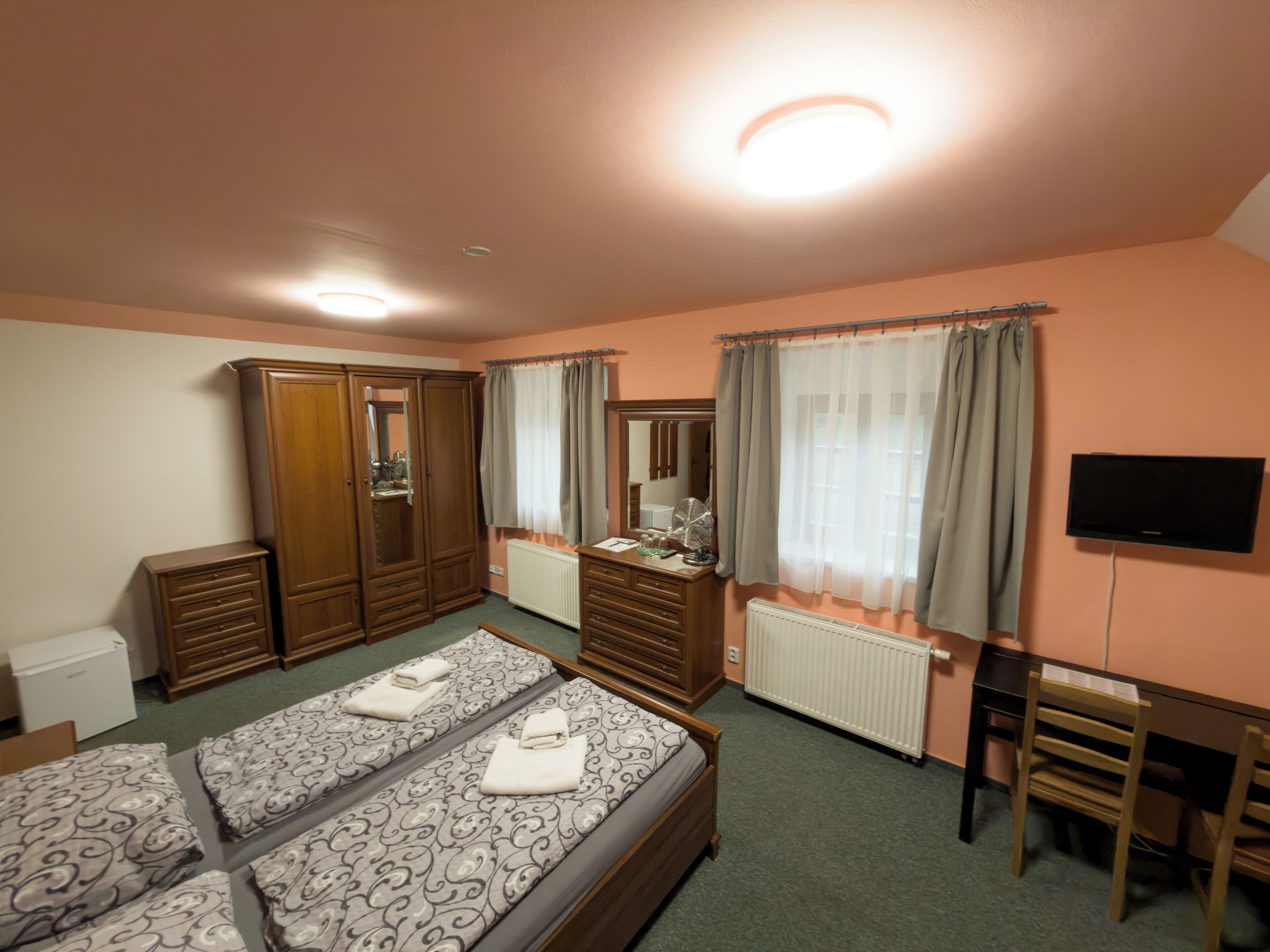 Desk, blackout drapes, free WiFi, bed sheets