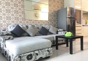 公寓, 1 間臥室 | 客廳 | 平面電視