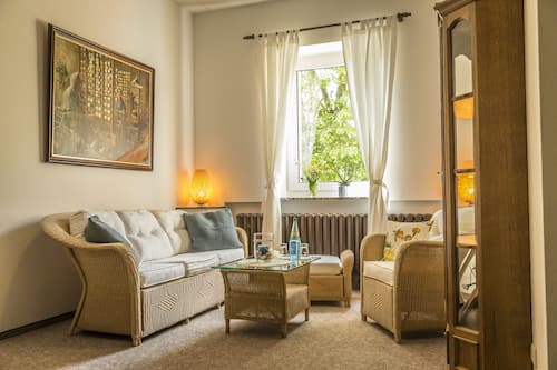 Premium bedding, desk, free WiFi, bed sheets