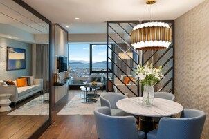 Presidential Suite with King Size Bed | Living room | 42-inch LCD TV with satellite channels