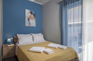 Deluxe Apartment, 1 Double Bed, Patio, Mountain View | Egyptian cotton sheets, premium bedding, soundproofing - Astrantia-Adults Only (Chania)