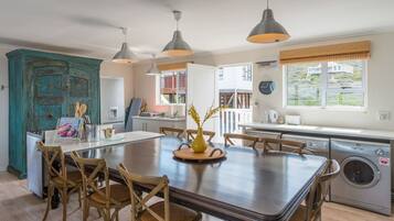 Premier Bungalow, 2 Bedrooms, Balcony, Sea View | Private kitchen | Fridge, microwave, coffee/tea maker, electric kettle