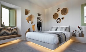 1 bedroom, premium bedding, in-room safe, individually decorated - Aeon Suites - Adults Only by Mr and Mrs White (Santorini)