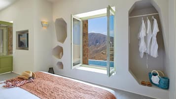 1 Schlafzimmer, hochwertige Bettwaren, Zimmersafe, individuell dekoriert