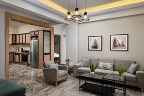 Living area - Dreamy Holidays Apartments - Adults Only (Chania)