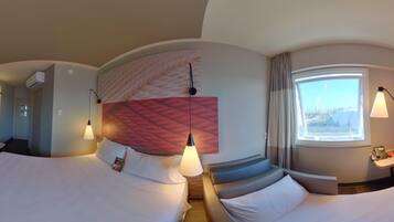 Minibar, in-room safe, desk, blackout curtains