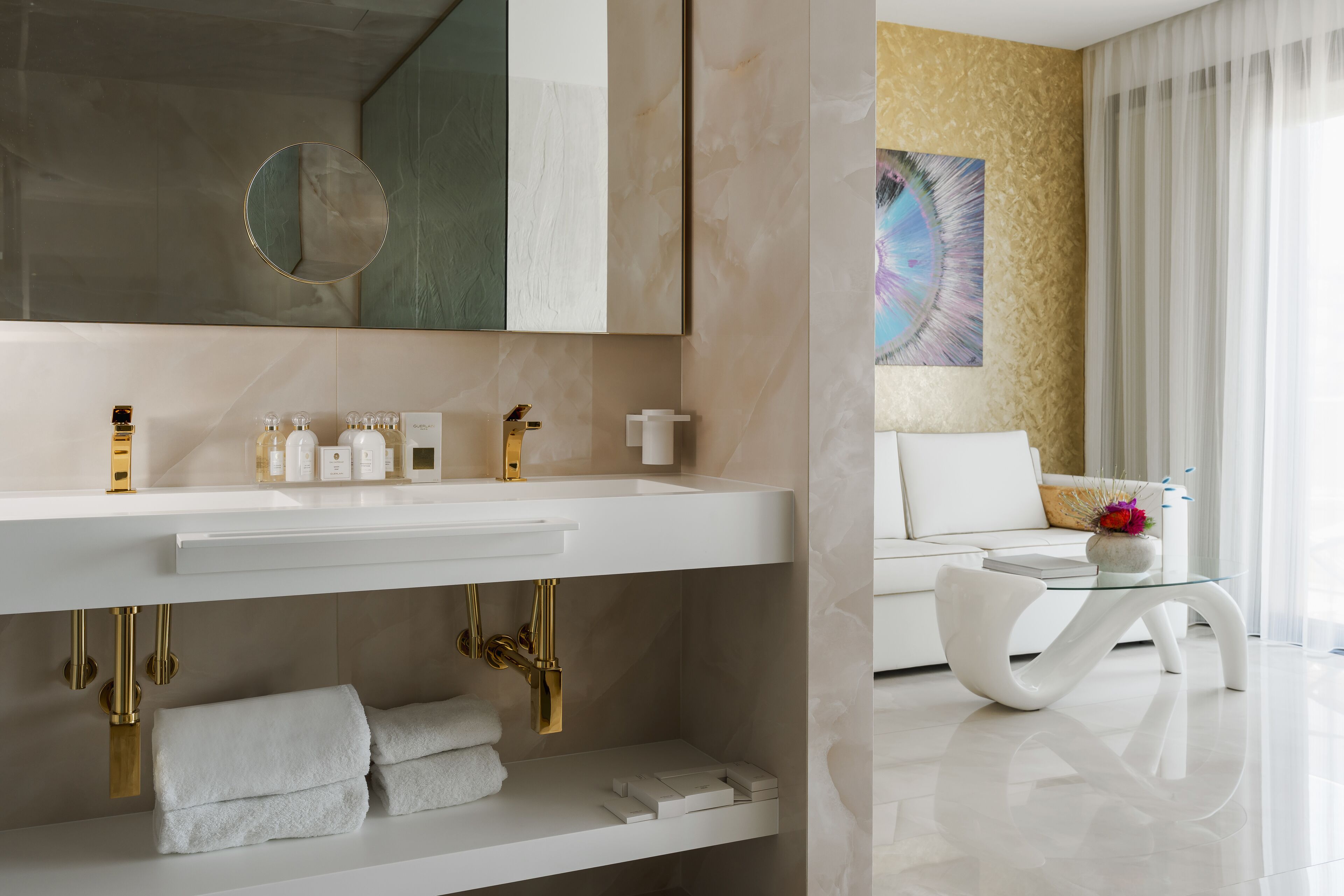 junior suite, balcony, partial sea view | 1 bedroom, premium bedding, minibar, in-room safe