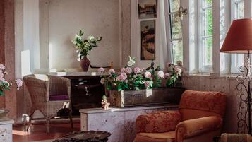 Villa, Multiple Bedrooms (Shepinetree - Manor & Stables) | Living area | Flat-screen TV, fireplace