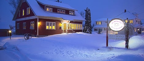 Front of property – evening/night