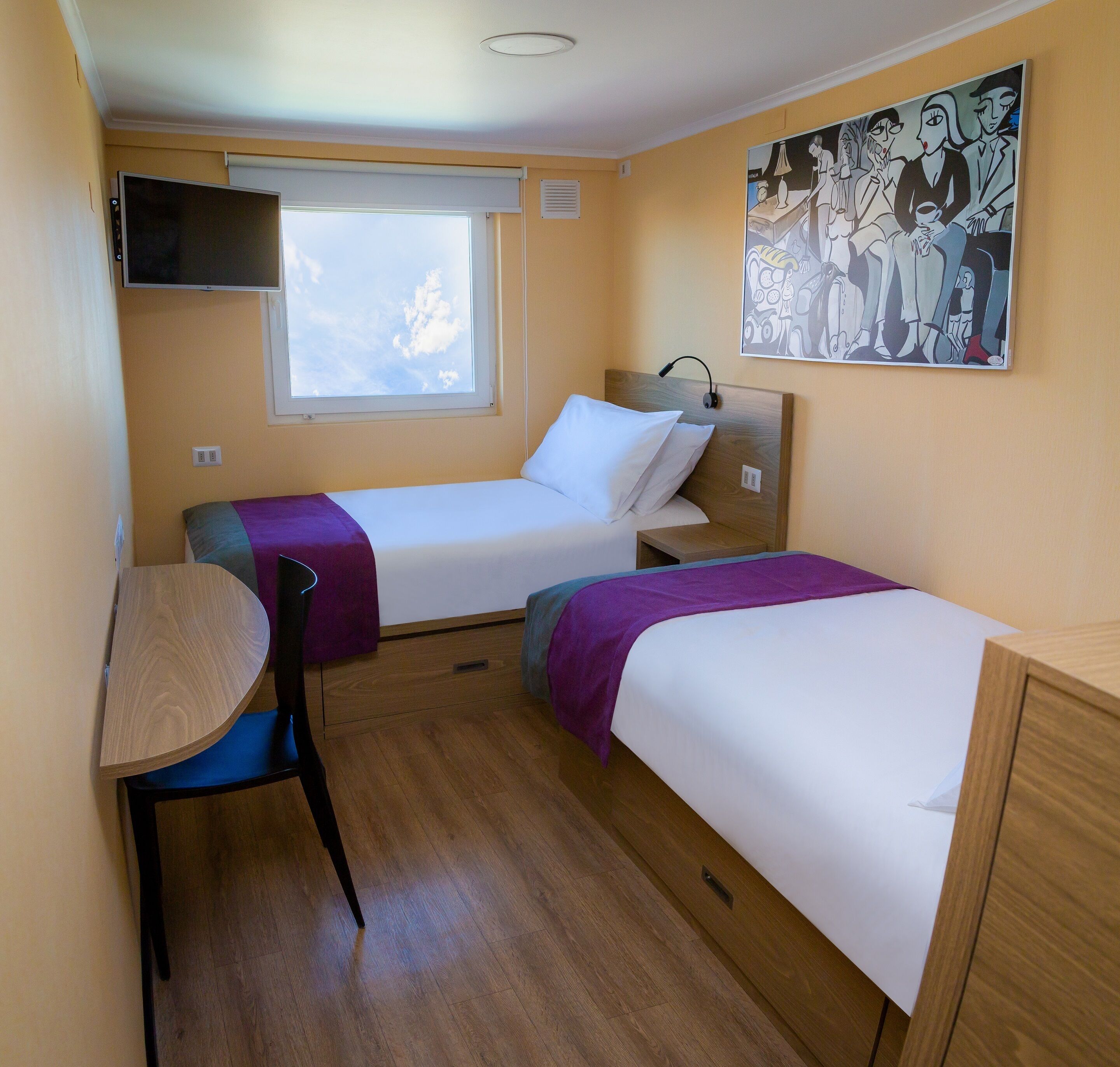 standard twin room, multiple beds | desk, free wifi, bed sheets