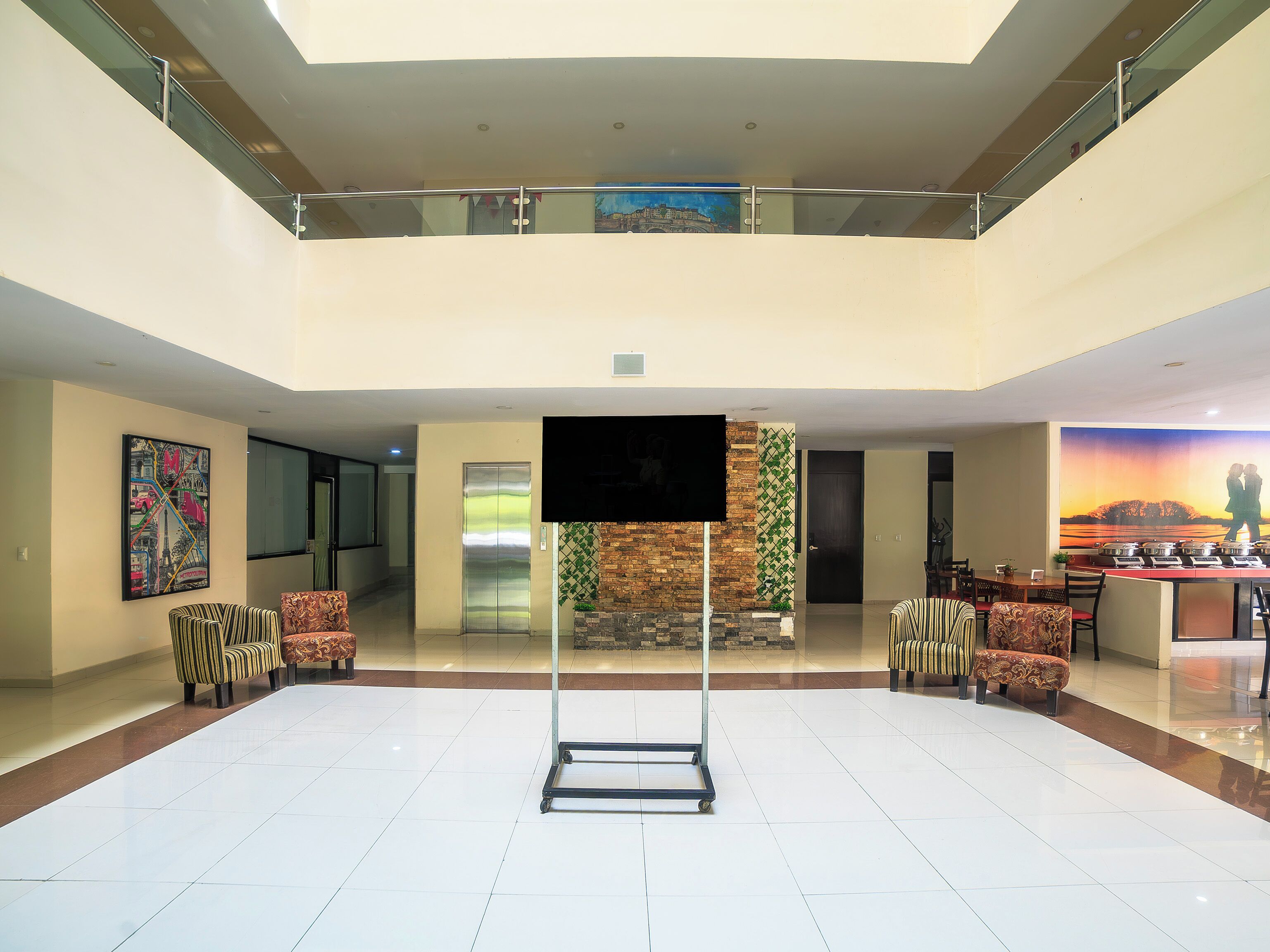 Sala de estar en el lobby