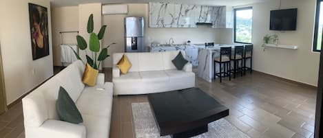 Family Room | Living area | 42-inch flat-screen TV with cable channels, TV
