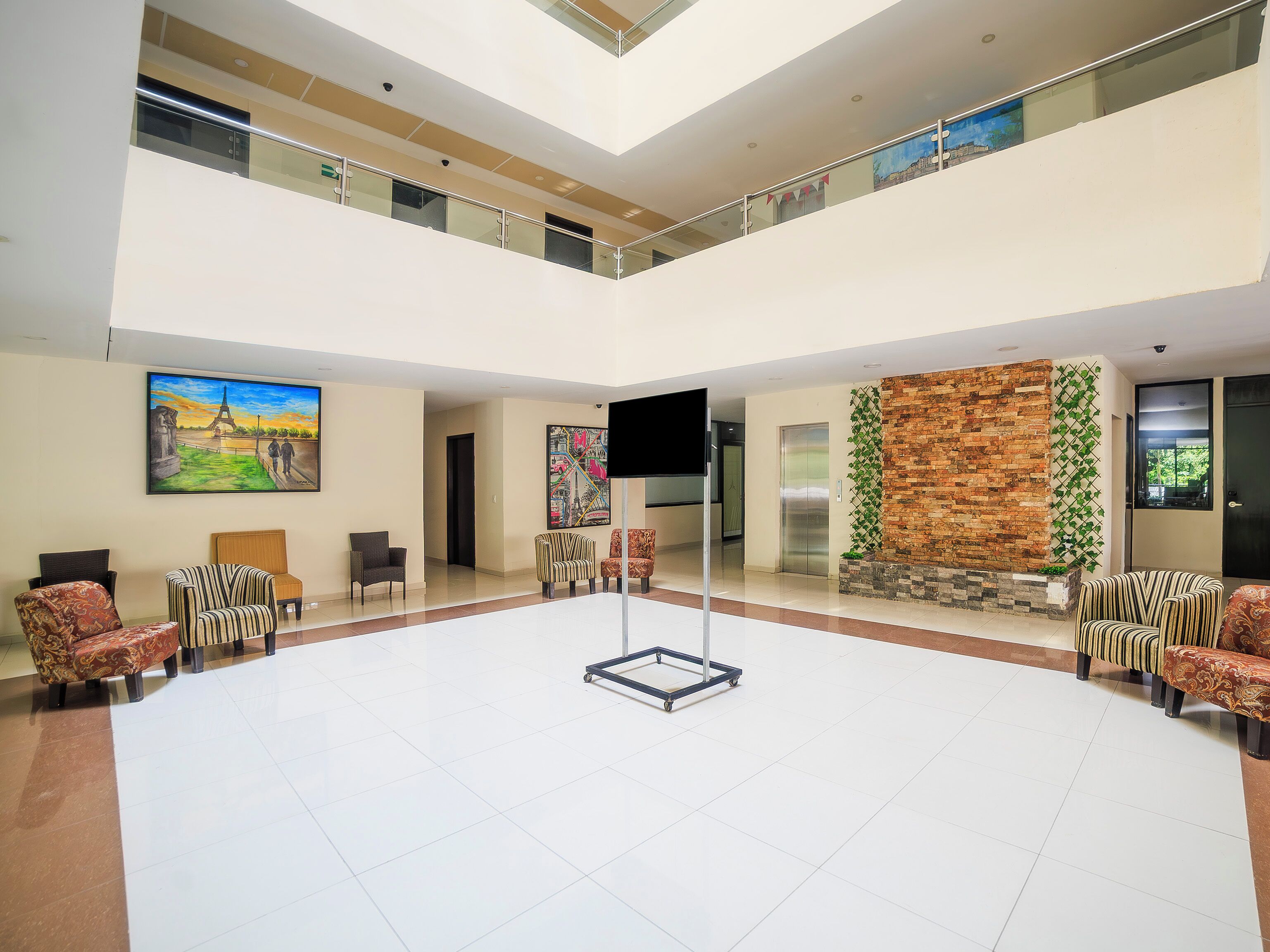 Sala de estar en el lobby