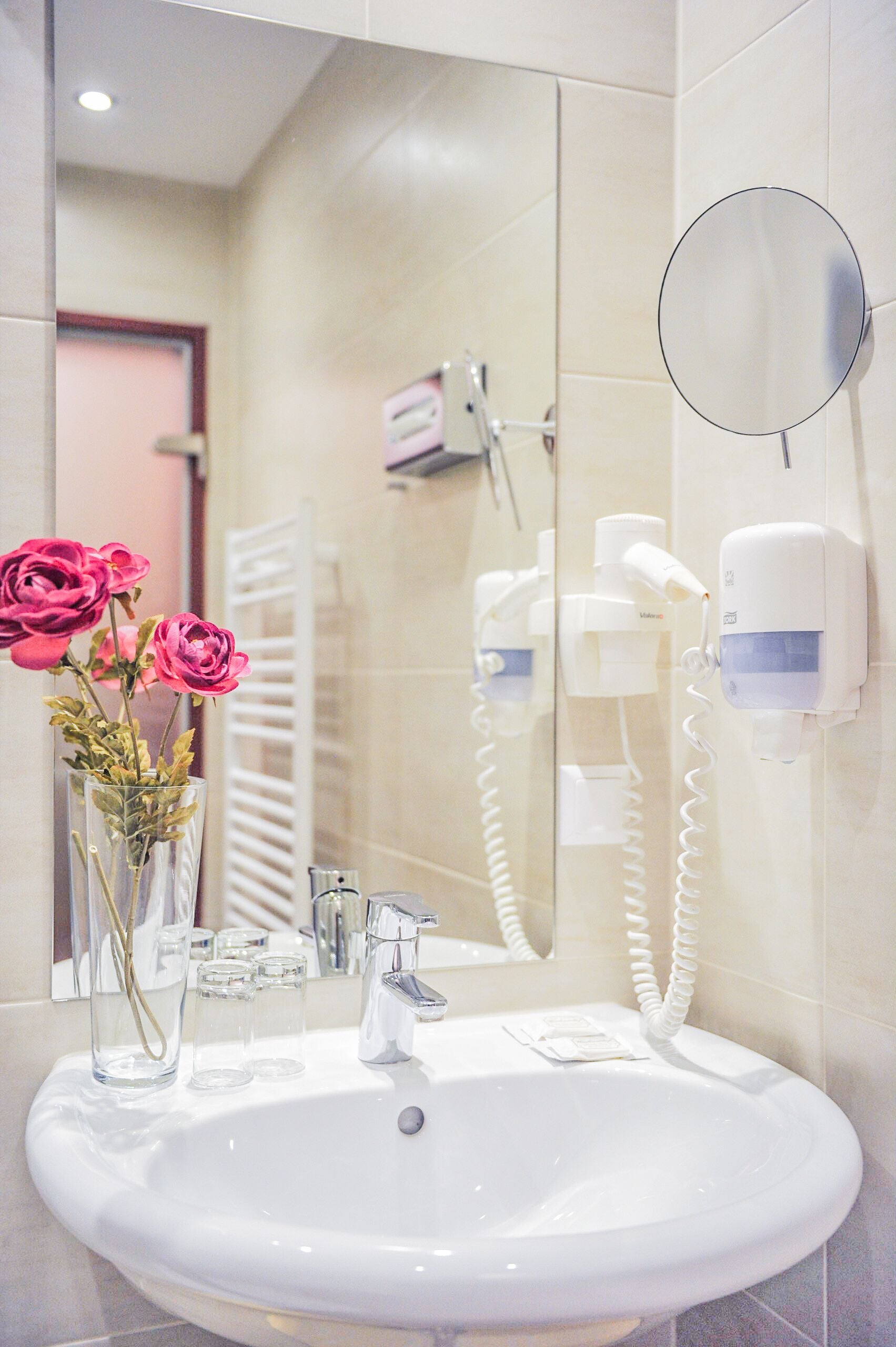 double or twin room | bathroom | shower, free toiletries, hair dryer, towels