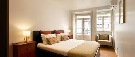 Blackout curtains, iron/ironing board, free WiFi, bed sheets