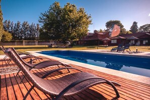 Standardhytte - 1 dobbeltseng - køkken | Privat pool