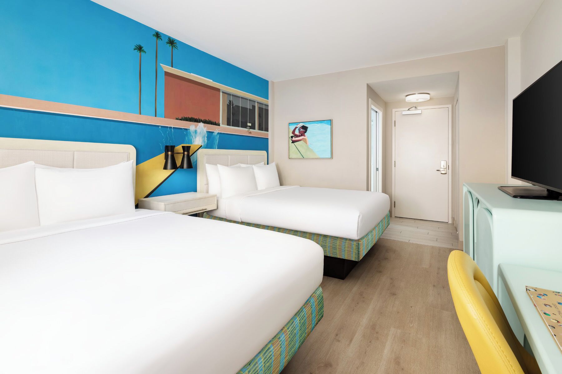 Premium bedding, pillowtop beds, in-room safe, desk