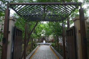 Majoituspaikan julkisivu