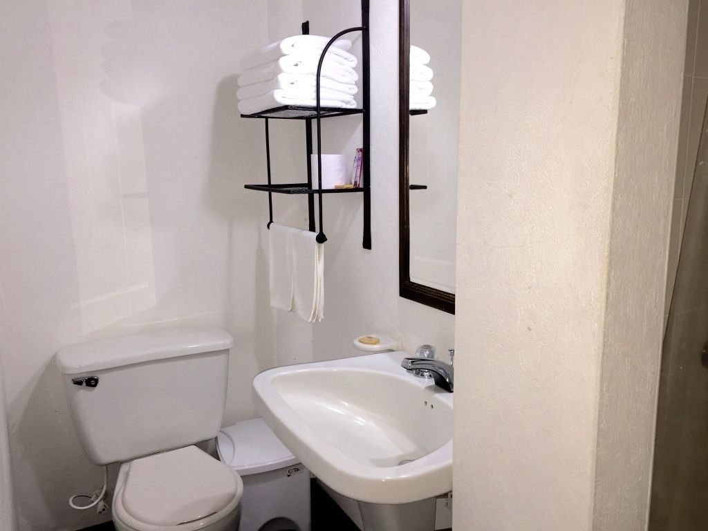 shower, rainfall showerhead, free toiletries, hair dryer