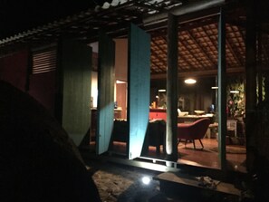 Front of property – evening/night - Cabanas Sabia (Paraty)