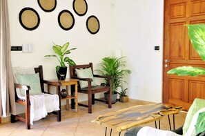 豪華別墅, 2 間臥室, 庭院, 海濱 | 客廳