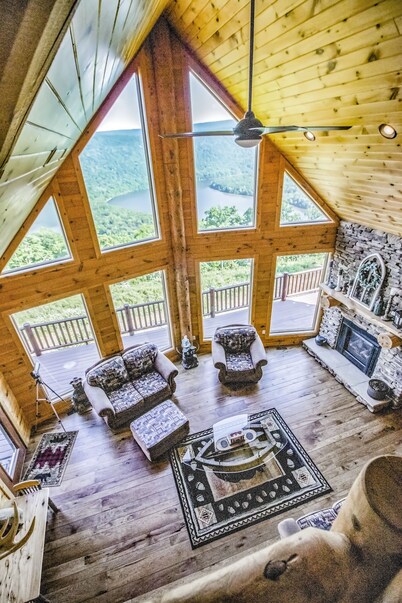 Luxury Lodge! Private Location! Unrivaled Panoramic Lake/Mountain View!  
