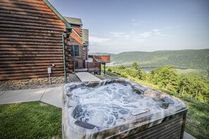 Terrace/patio - Luxury Lodge! Private Location! Unrivaled Panoramic Lake/Mountain View! (James Creek)
