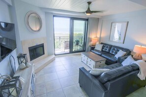 TV, fireplace, DVD player