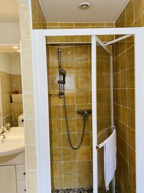 Shower, hair dryer - Calm and authenticity with a panoramic view in the heart of a Corsican village (Belgodère)